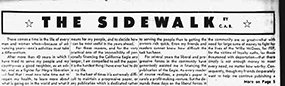 Charlotta A. Bass. “On the Sidewalk.” California Eagle, April 26, 1952