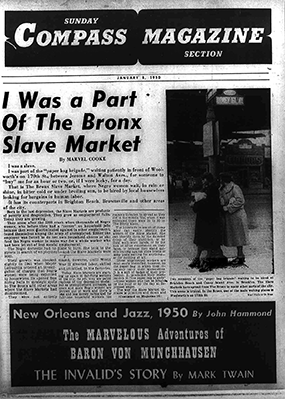 Marvel Jackson Cooke, “I Was a Part of the Bronx Slave Market," The Compass Sunday Magazine, January 8, 1950