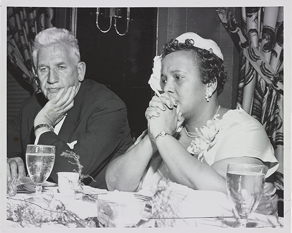 Ethel Payne (1911-1991) with Sen. Paul Douglass at the Capitol Press Club, Washington DC, ca. 1950s, Library of Congress Prints and Photographs Division