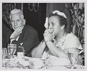 Ethel Payne (1911-1991) with Sen. Paul Douglass at the Capitol Press Club, Washington DC, ca. 1950s, Library of Congress Prints and Photographs Division